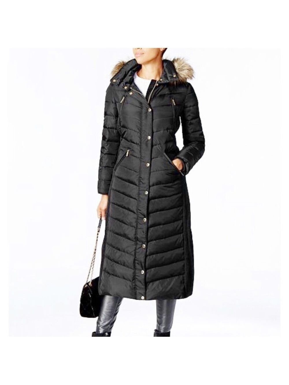 𝅺new-michael Kors Authentic FauxFur MaxiPuffer Coat
